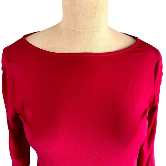 Womens Top Size Medium Burgundy Biker Renn Faire Viking Vibes Indie Whimsigoth - Picture 4 of 8